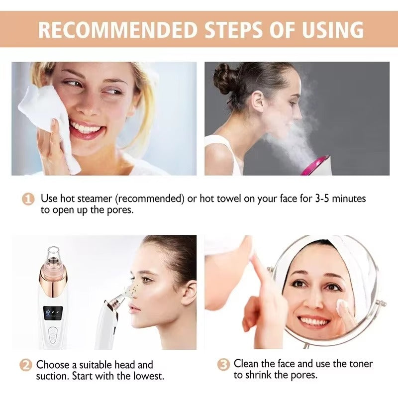 Electric Blackhead Remover – Deep Pore Vacuum Cleaner
