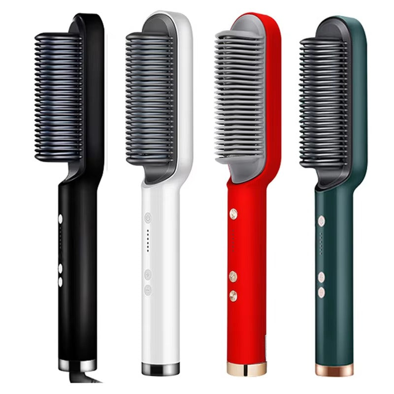 909 Hair Straightener Brush – 6 Heat Modes Electric Comb