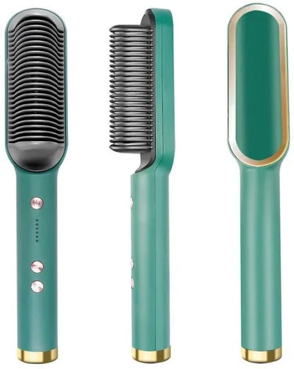 909 Hair Straightener Brush – 6 Heat Modes Electric Comb