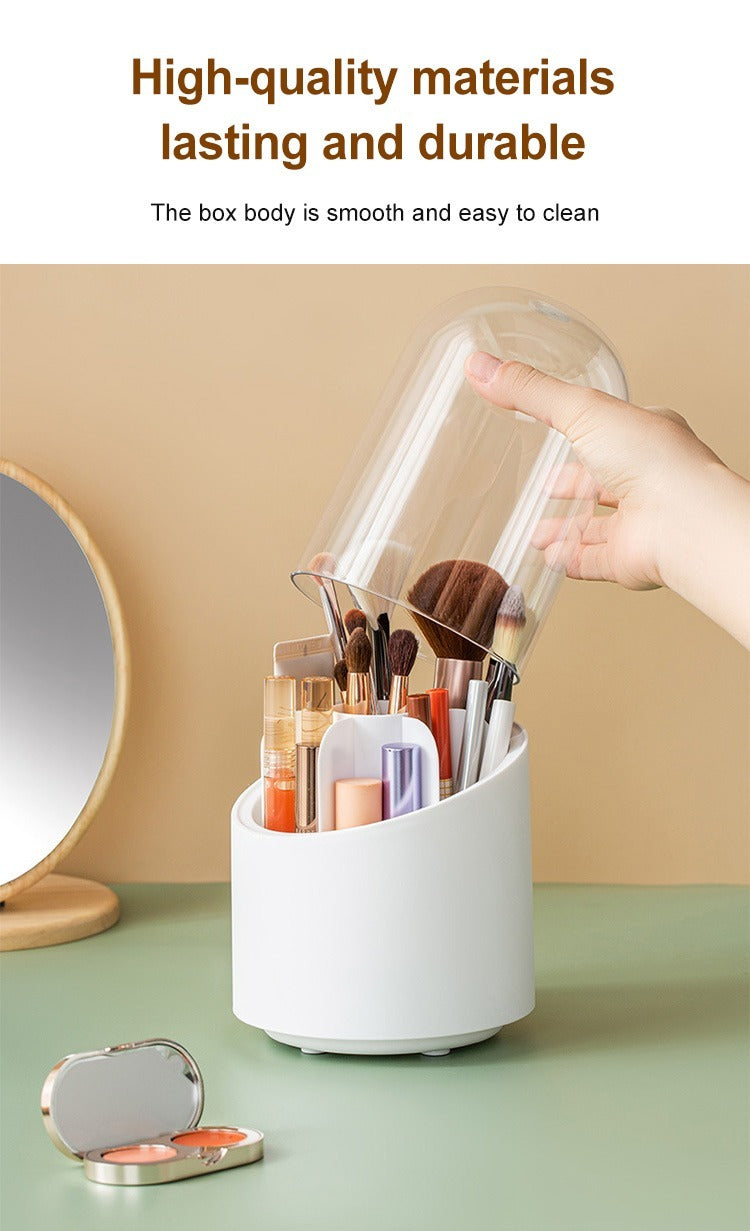 360° Makeup Organizer – Rotating Cosmetic Storage Solution