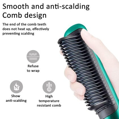 909 Hair Straightener Brush – 6 Heat Modes Electric Comb