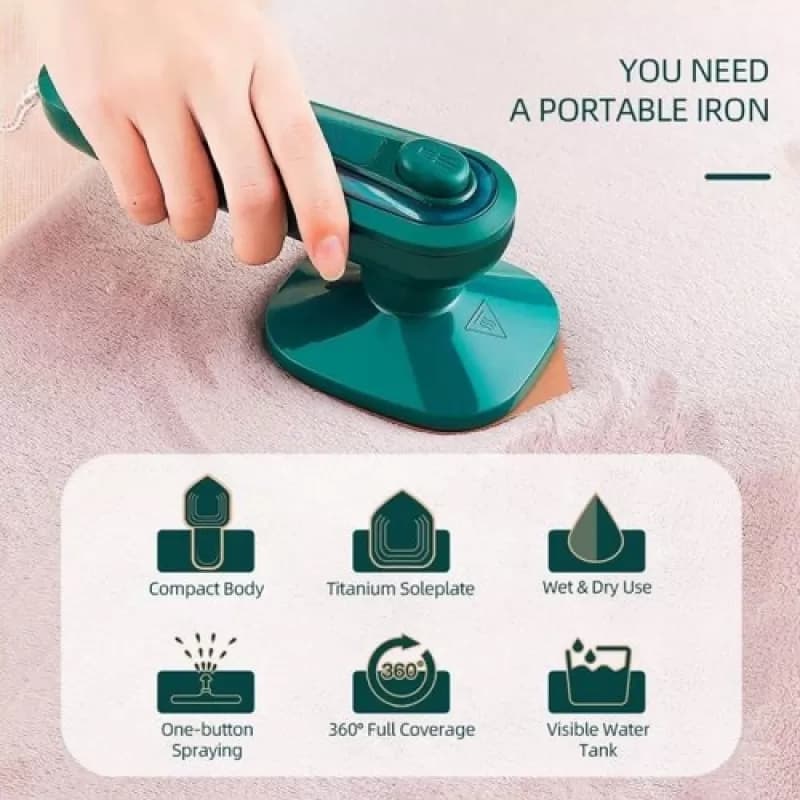 Portable Mini Iron – Handheld Travel Steam Iron